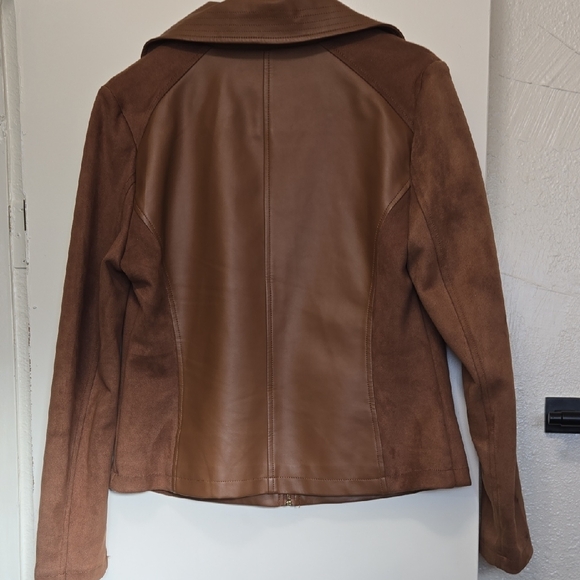 Marc New York Tan Leather Jacket - Picture 2 of 4